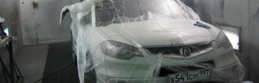 Покраска заднего бампера и восстановление геометрии детали