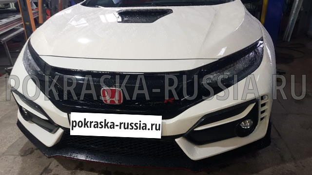 Покраска автомобиля Honda Civic Type R