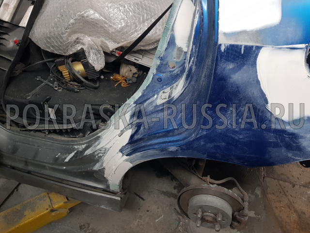 Покраска автомобиля Honda Jazz 2