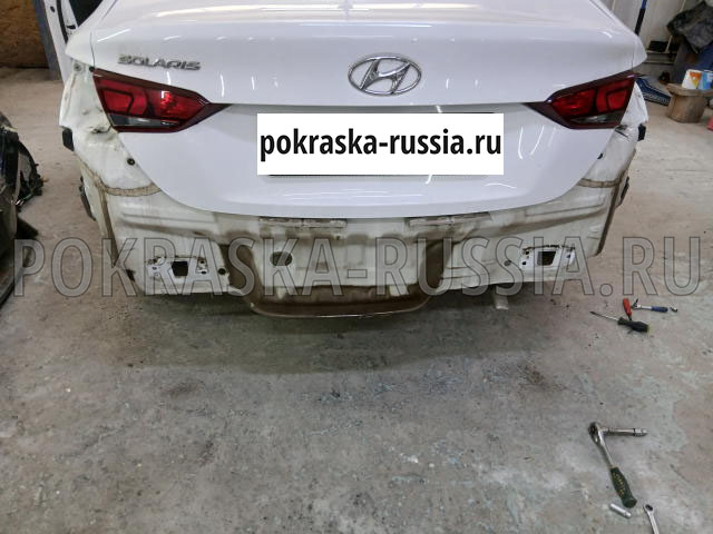 Покраска автомобиля Hyundai Solaris