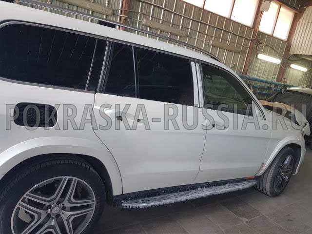 Покраска автомобиля Mercedes-Benz GL350
