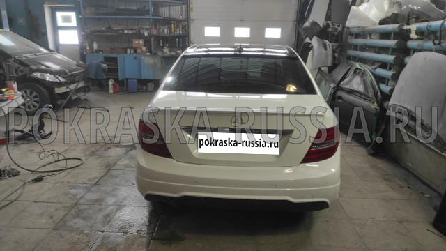 Покраска автомобиля Mercedes-Benz W204