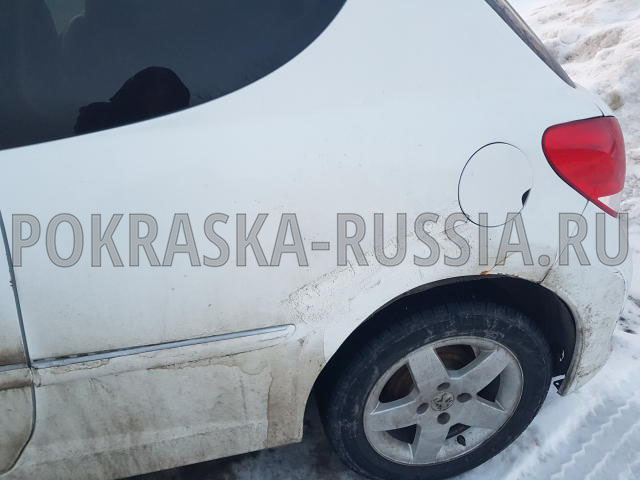 Покраска автомобиля Peugeot 207