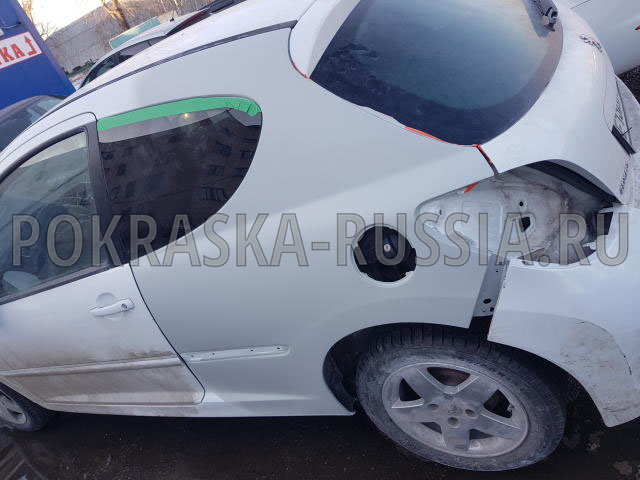 Покраска автомобиля Peugeot 207