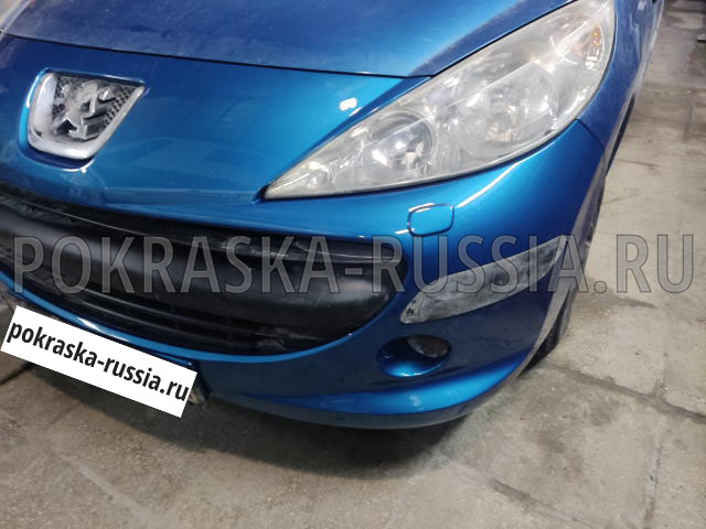 Покраска автомобиля Peugeot 207