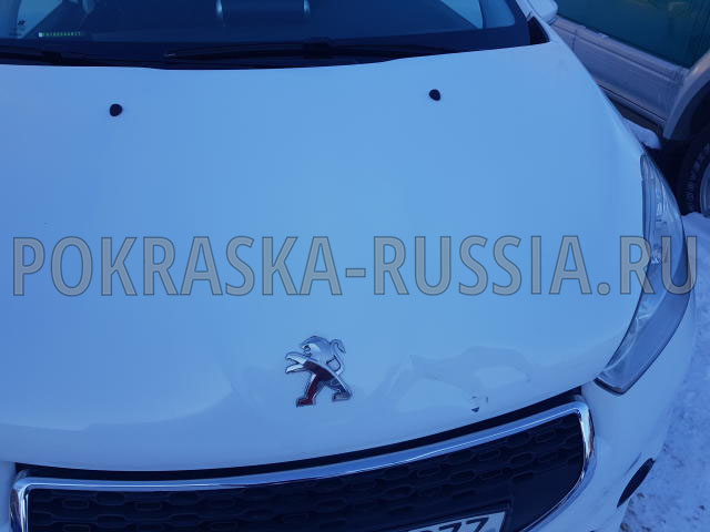 Покраска автомобиля Peugeot 208