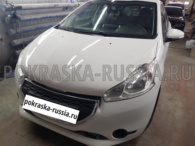 Покраска автомобиля Peugeot 208