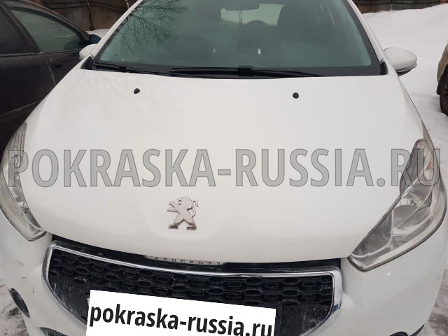 Покраска автомобиля Peugeot 208