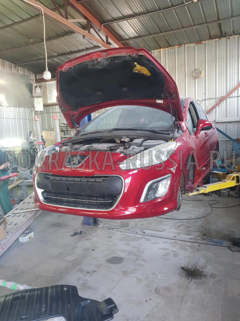Покраска автомобиля Peugeot 308