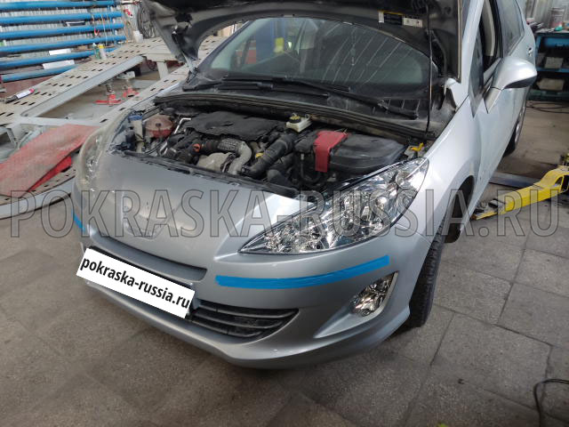 Покраска автомобиля Peugeot 408