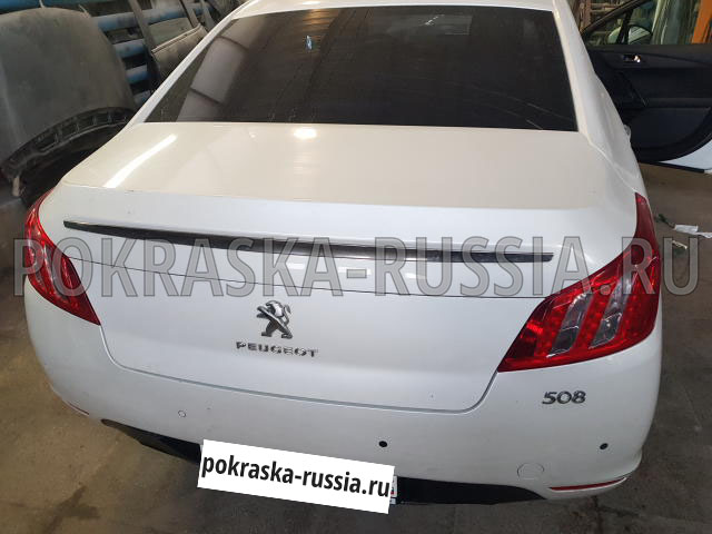 Покраска автомобиля Peugeot 508