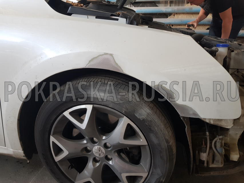 Покраска автомобиля Peugeot 508
