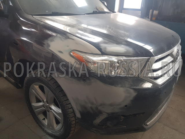Покраска автомобиля Toyota Highlander