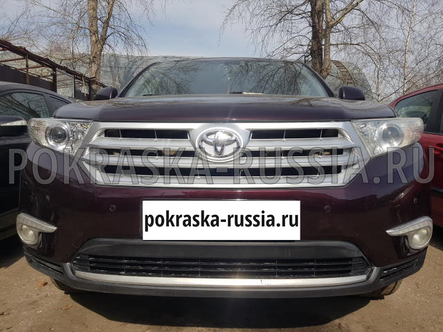 Покраска автомобиля Toyota Highlander